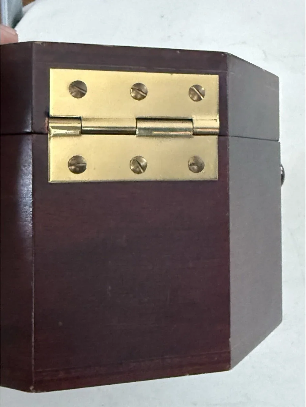 Bulova Quartermaster Maritime Clock B7910 Octagon Wooden Case, Made In Germany